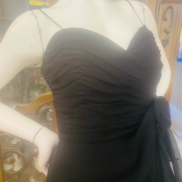 Farinae Collections Black Evening Gown Dress M - Picture 9 of 11